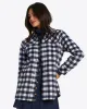 Shirt Jacket in Navy Gingham sold by Draper James