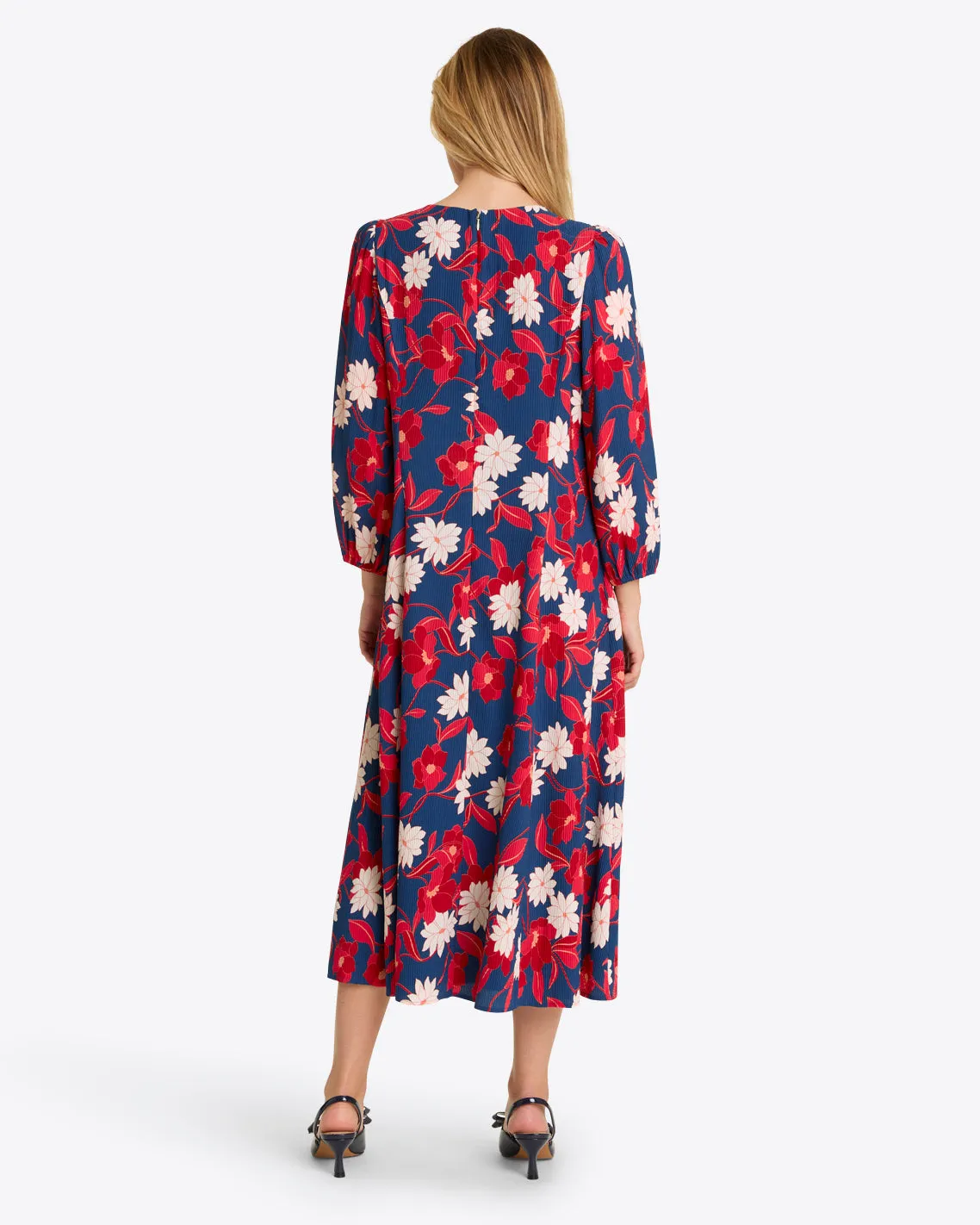 Matilda Midi Dress in Crinkle Plissé sold by Draper James product image thumbnail 2