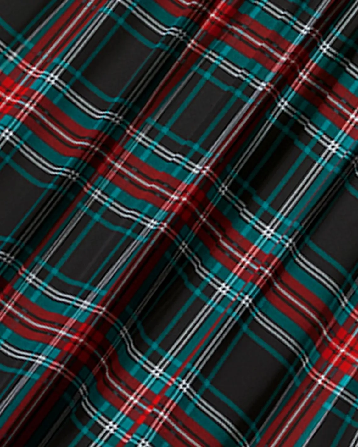 Tie Neck Top in Georgia Plaid sold by Draper James product image thumbnail 4