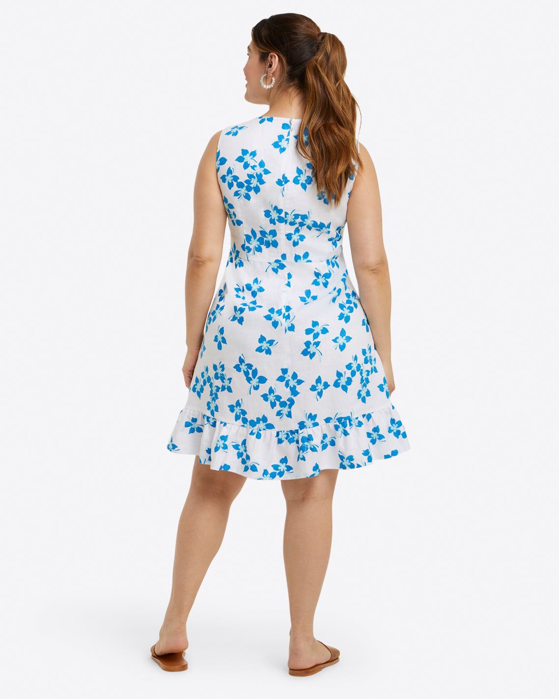 Faux Wrap Dress in Blue Orchid sold by Draper James product image thumbnail 5