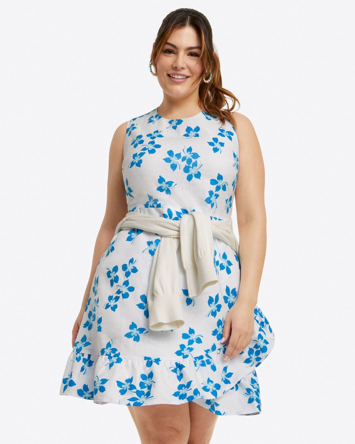 Faux Wrap Dress in Blue Orchid sold by Draper James product image thumbnail 3