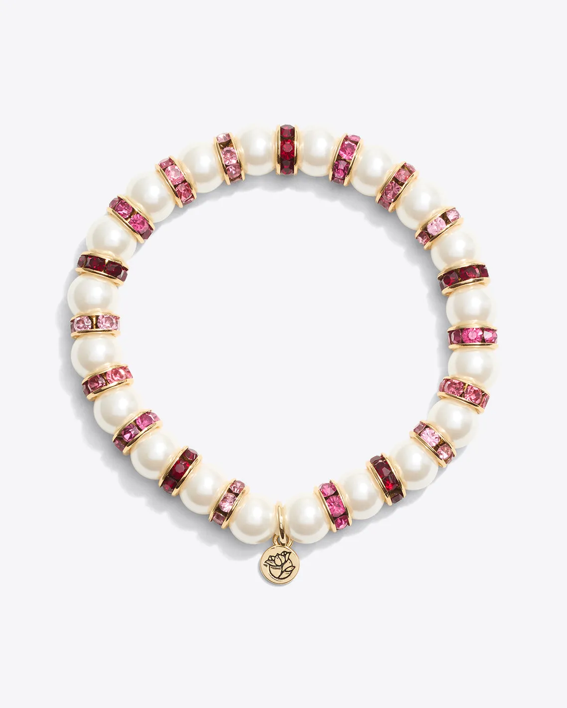 Pearl Gem Stripe Stetch Bracelet sold by Draper James