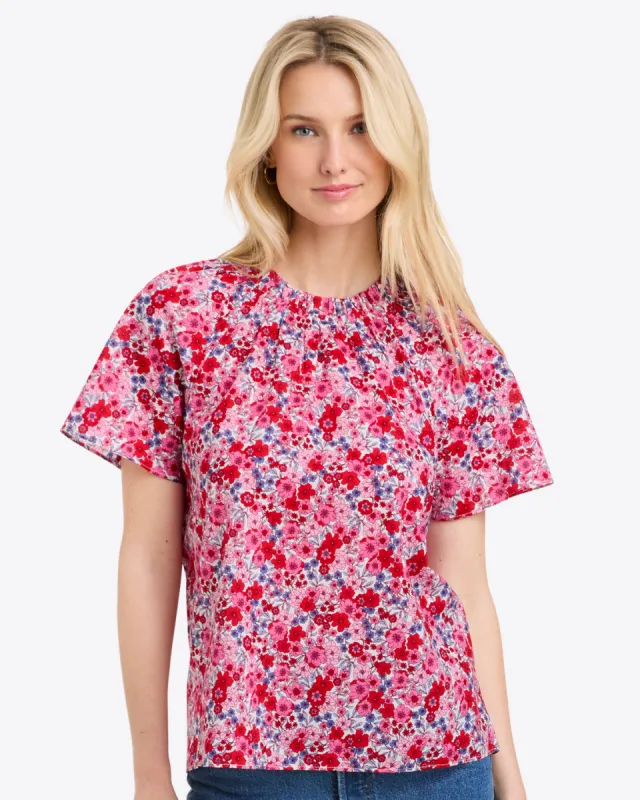 Libby Top in Cotton sold by Draper James