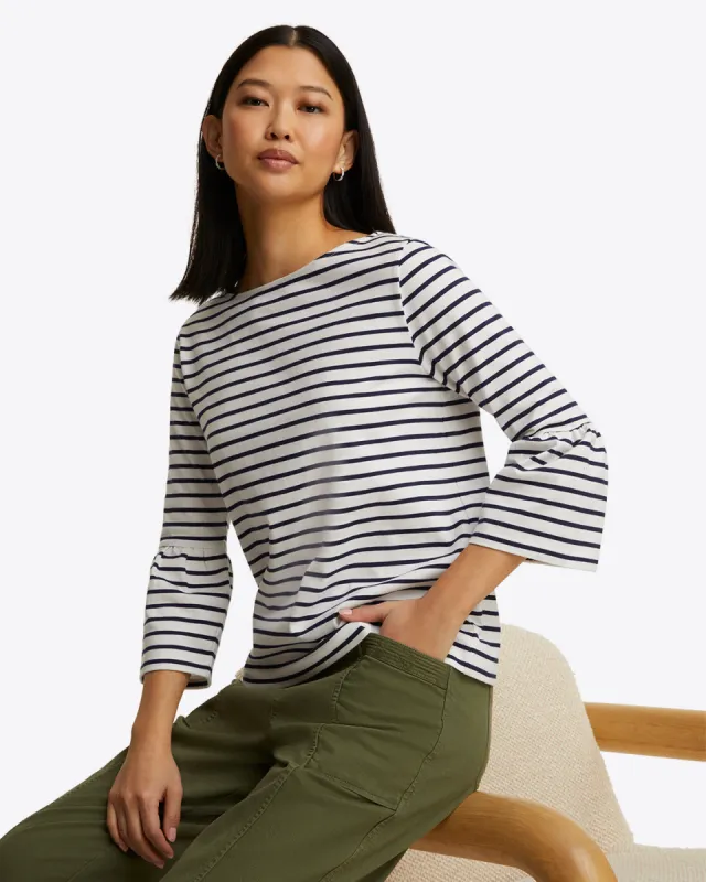 Corey Bell Sleeve Top in Cotton sold by Draper James