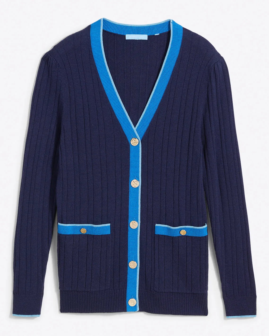Cassadee Cardigan in Navy sold by Draper James product image thumbnail 2