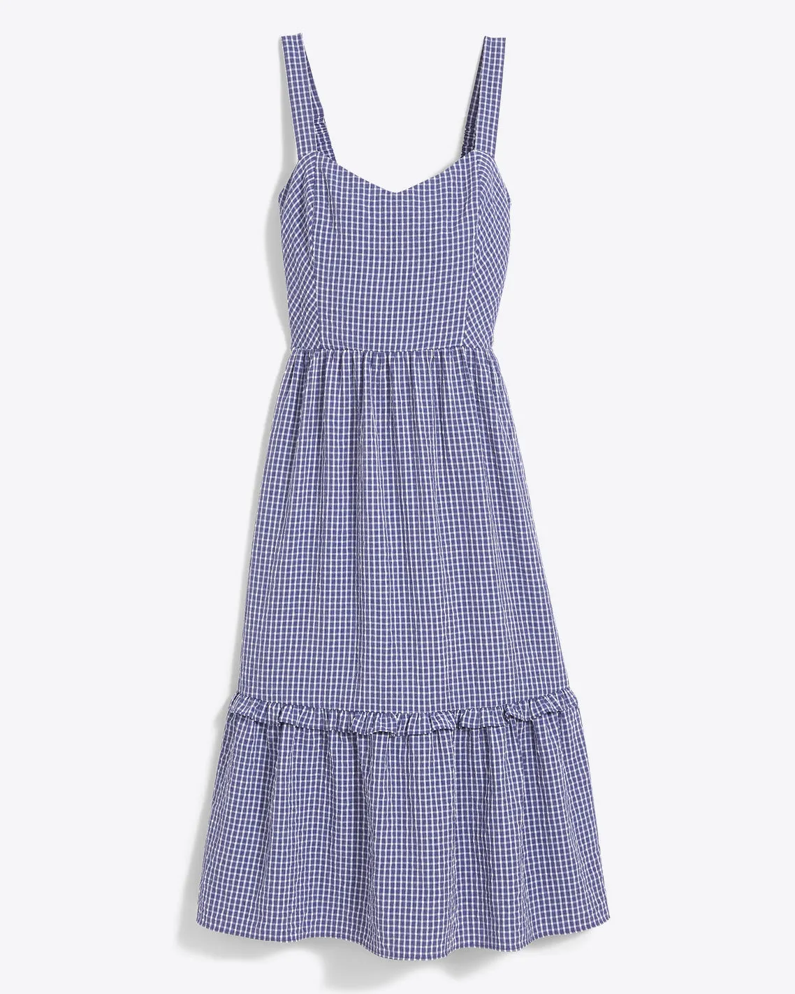 Martie Tie Back Dress in Gingham Seersucker sold by Draper James product image thumbnail 2