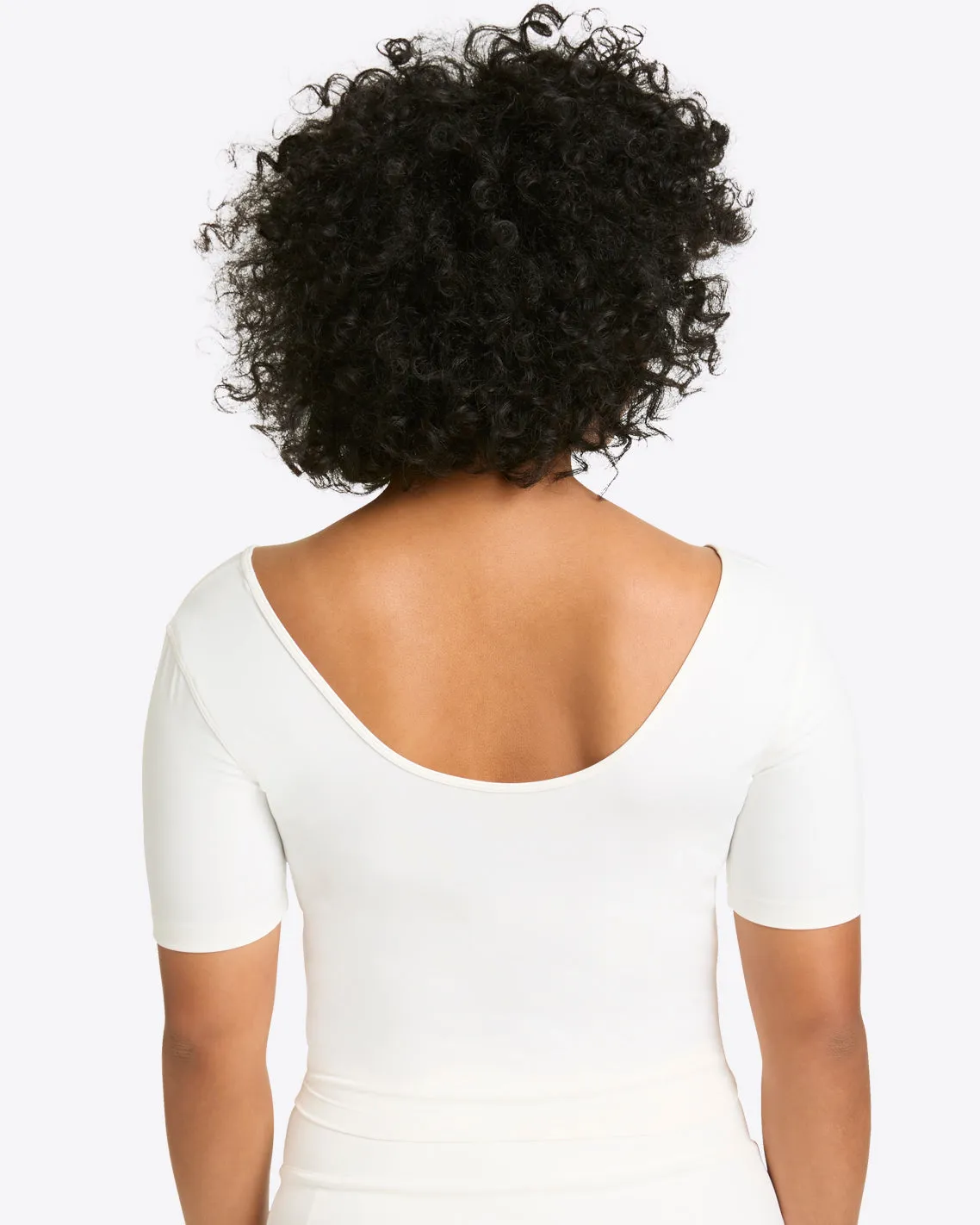 Cropped Sport Top in White sold by Draper James product image thumbnail 3