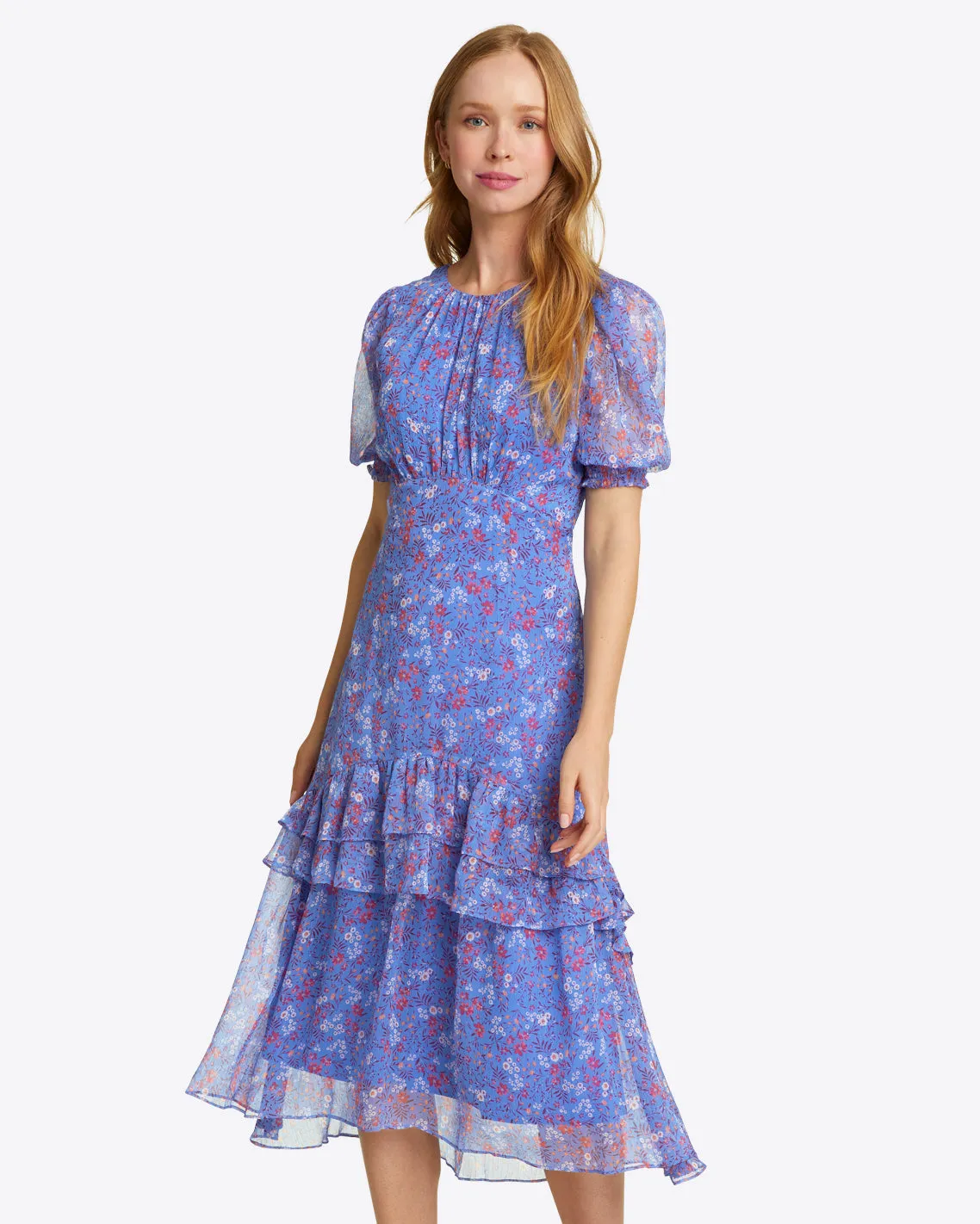 Ashley Midi Dress in Garden Posy sold by Draper James
