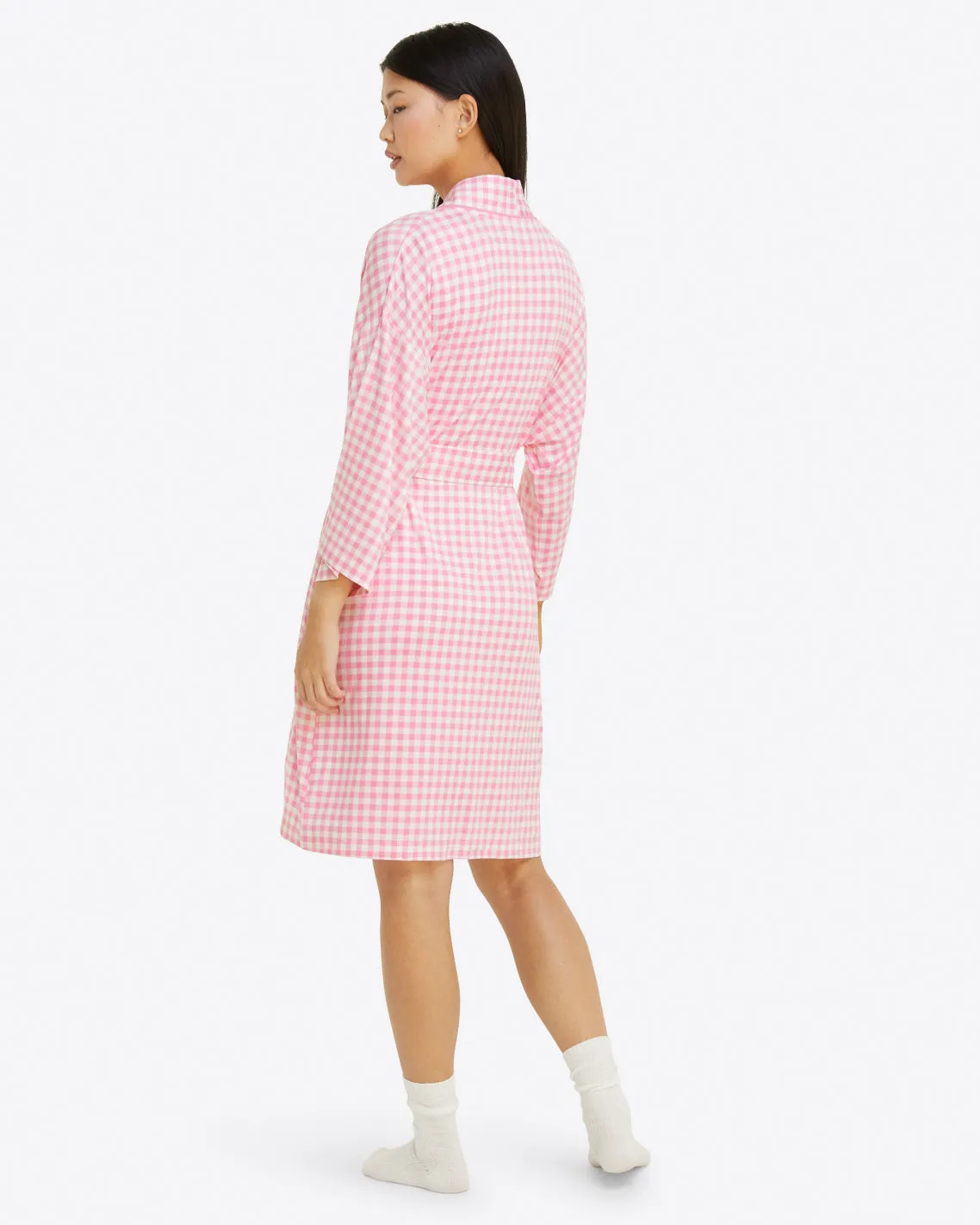 Louise Robe in Light Pink Gingham sold by Draper James product image thumbnail 2