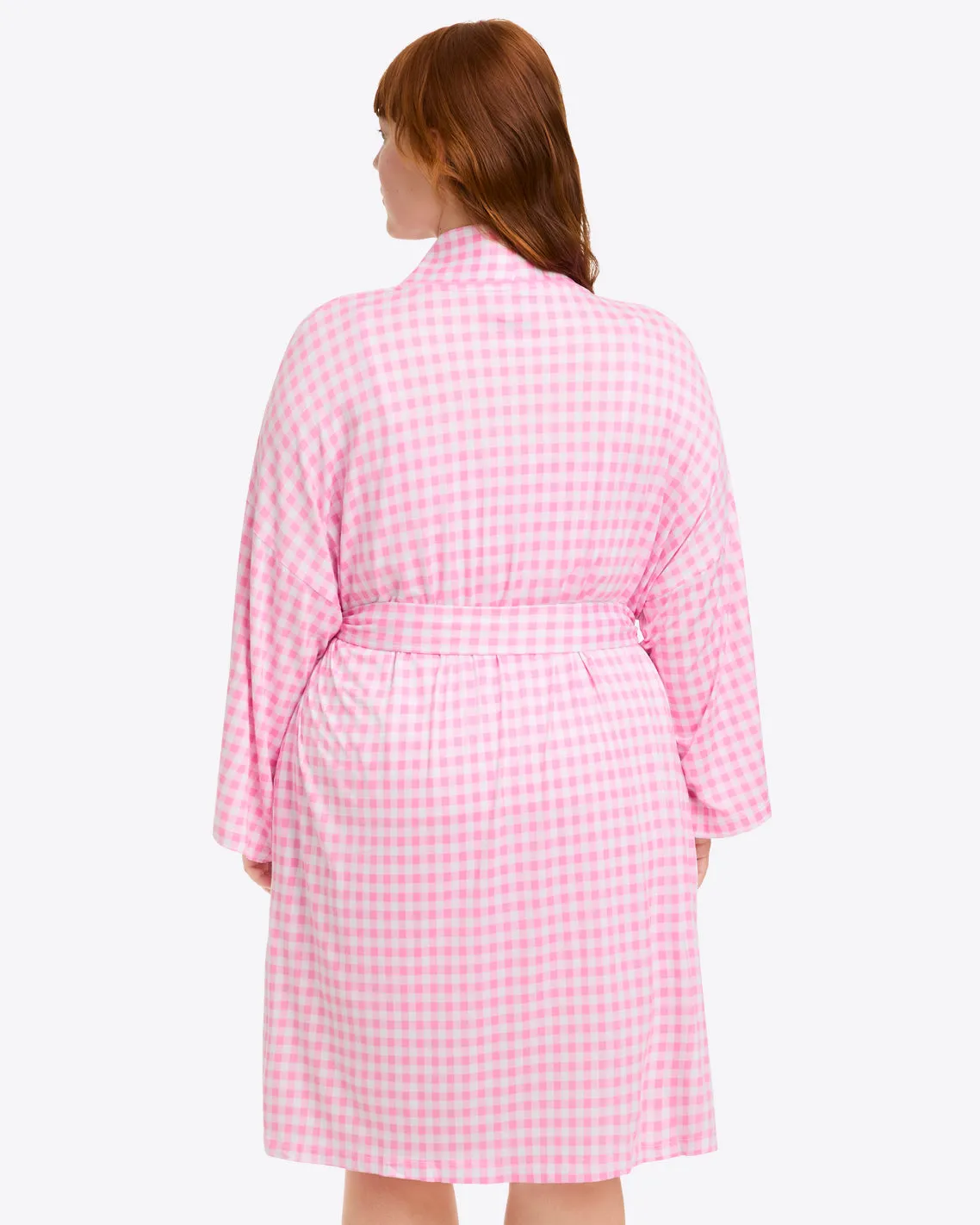 Louise Robe in Light Pink Gingham sold by Draper James product image thumbnail 3
