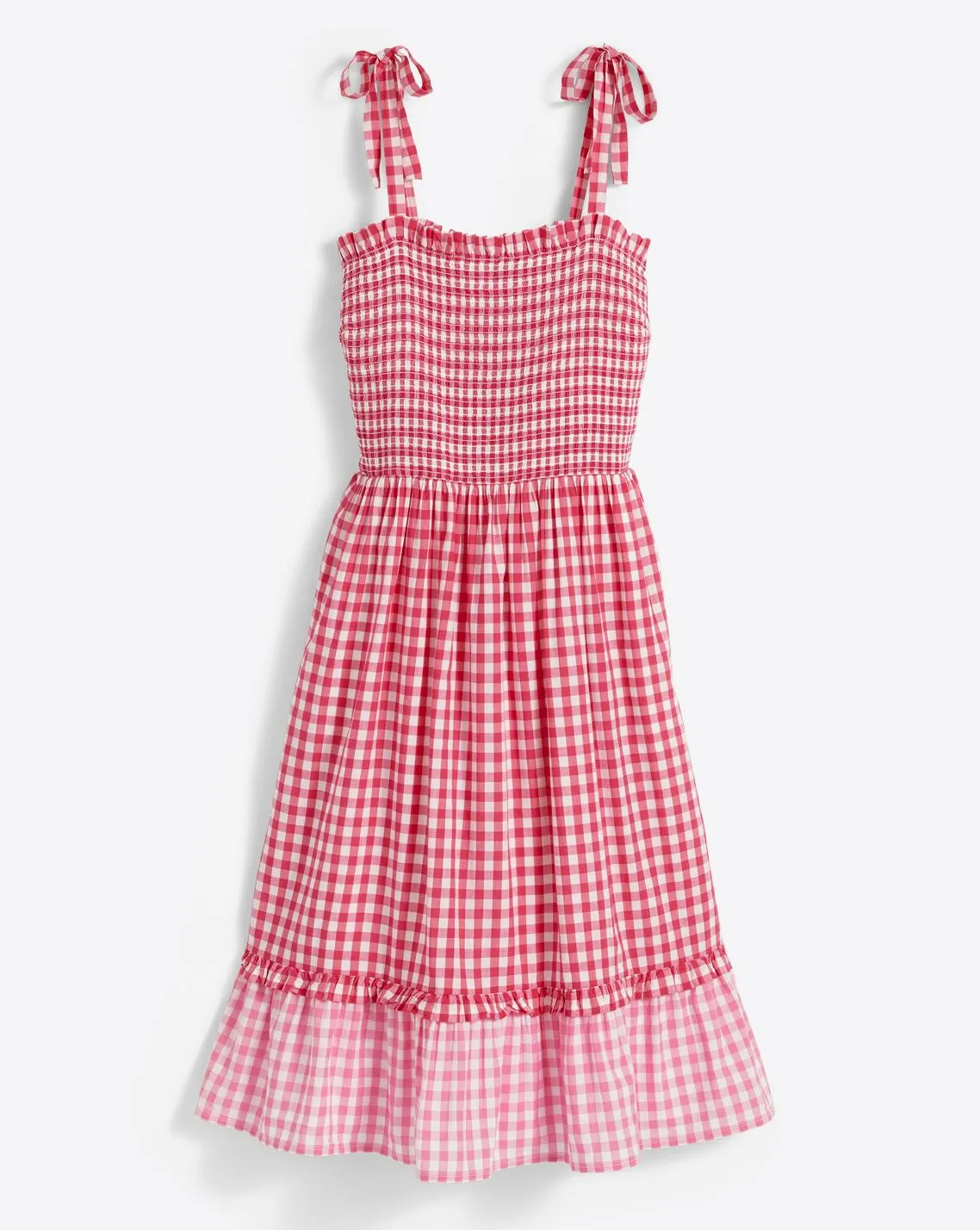 Taylor Smocked Dress in Pink Gingham sold by Draper James product image thumbnail 2