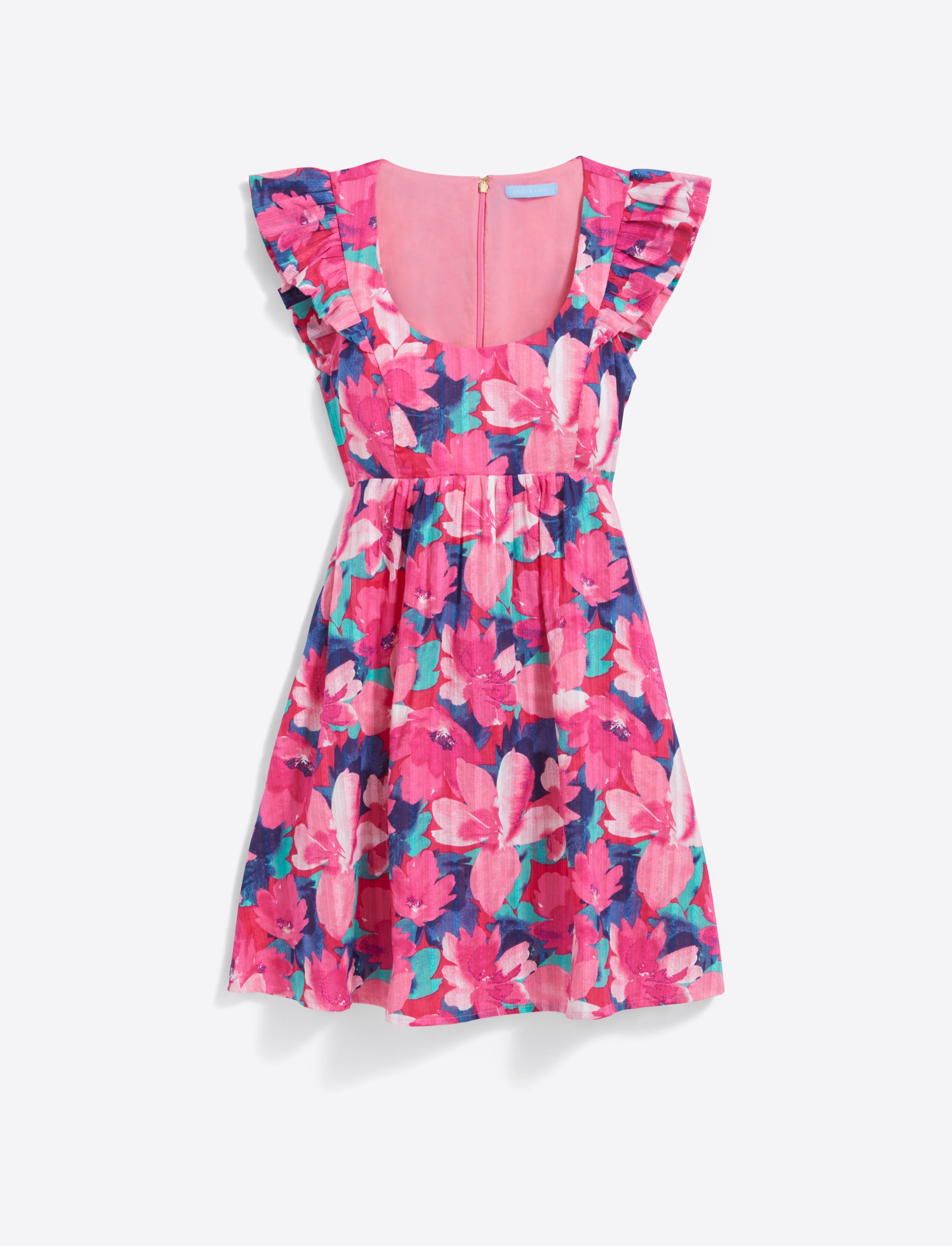 Tiera Babydoll Dress in Shadow Stripe sold by Draper James product image thumbnail 2