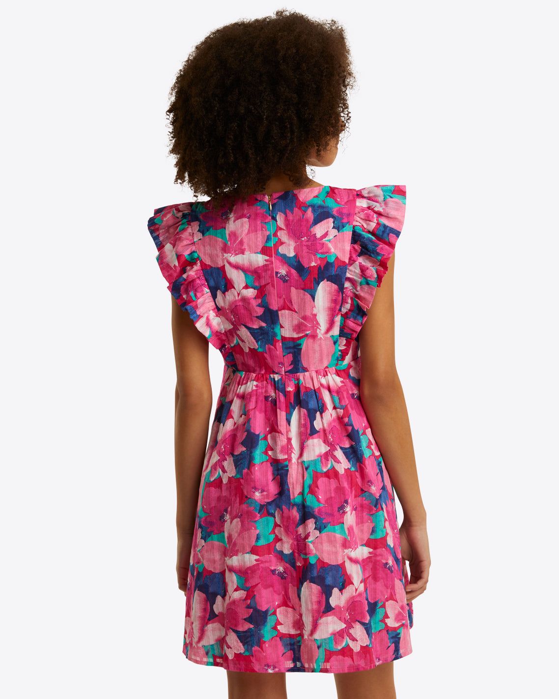 Tiera Babydoll Dress in Shadow Stripe sold by Draper James product image thumbnail 3