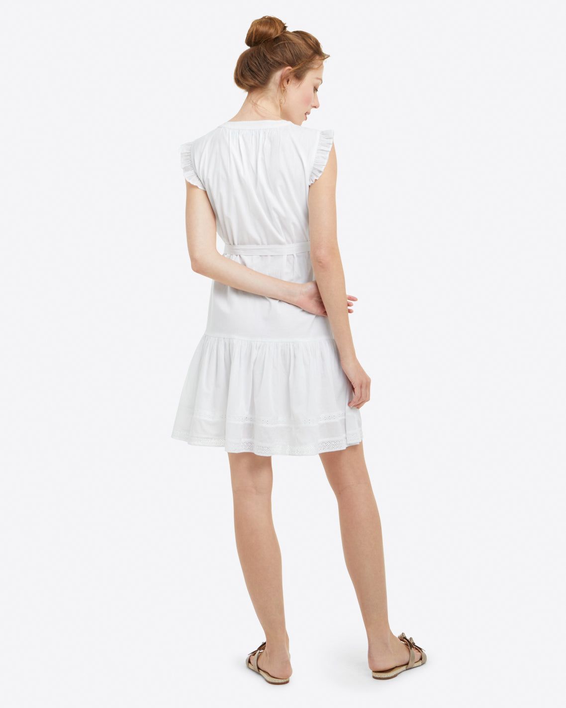 Popover Dress in Embroidered Stripe sold by Draper James product image thumbnail 4