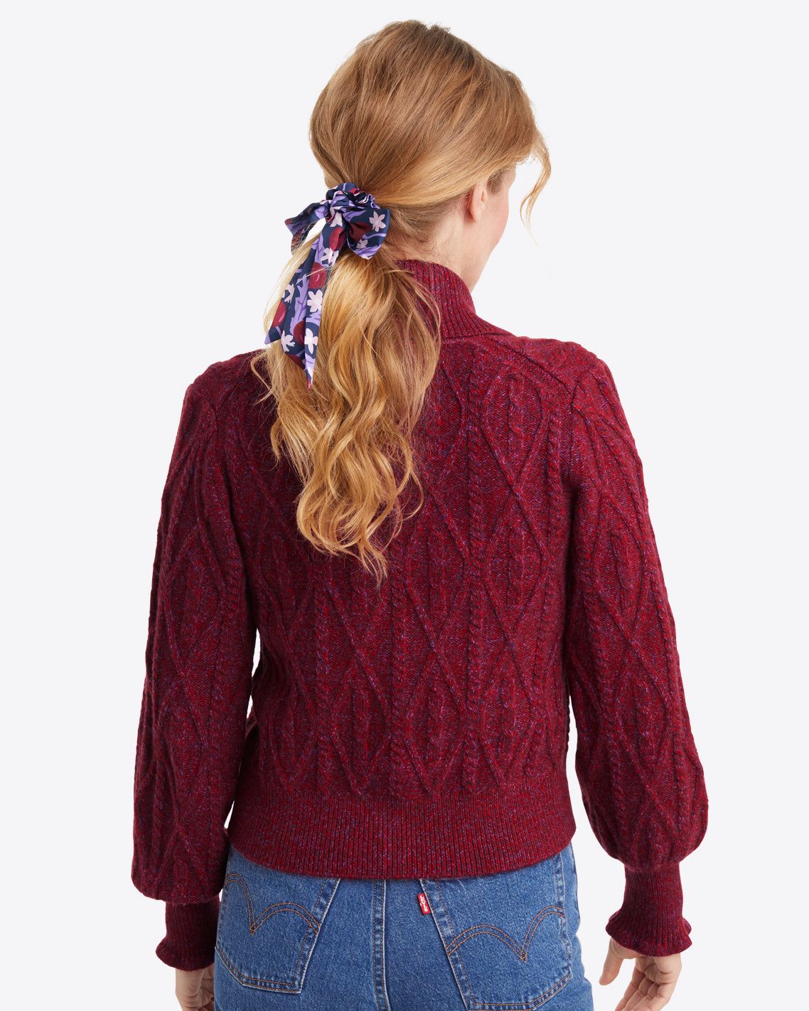 Marled Tuxedo Cardigan sold by Draper James product image thumbnail 3