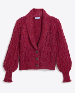 Marled Tuxedo Cardigan sold by Draper James