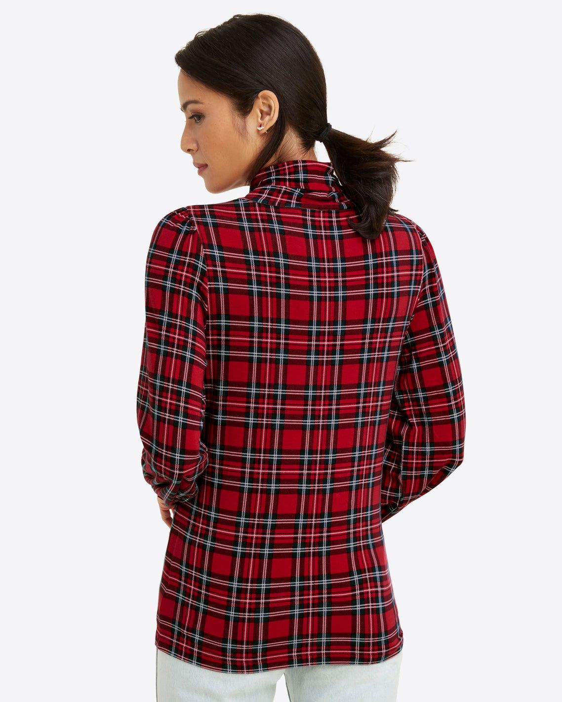 Knit Turtleneck in Angie Plaid sold by Draper James product image thumbnail 3