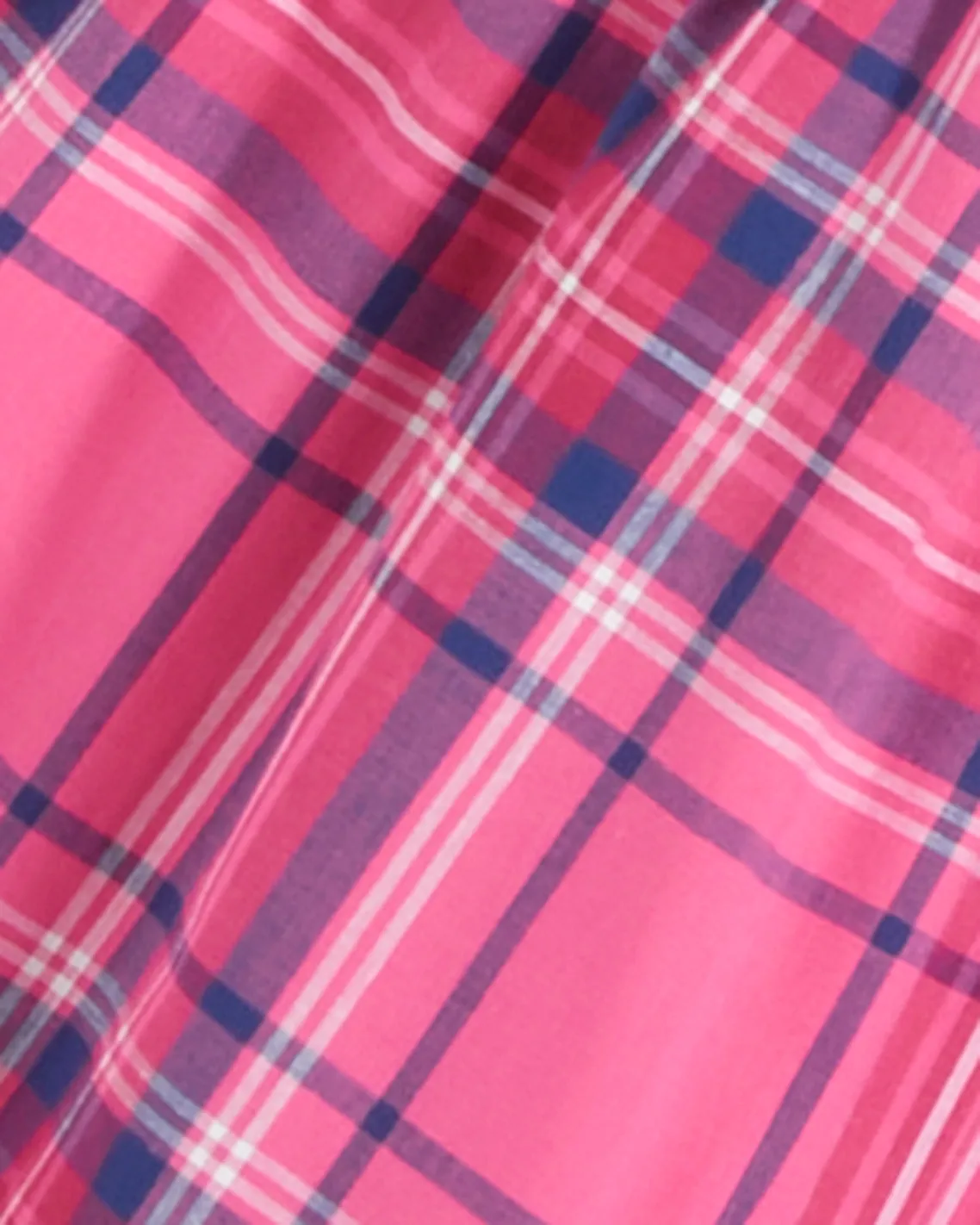 Loretta Shirt Dress in Pink Angie Plaid sold by Draper James product image thumbnail 5