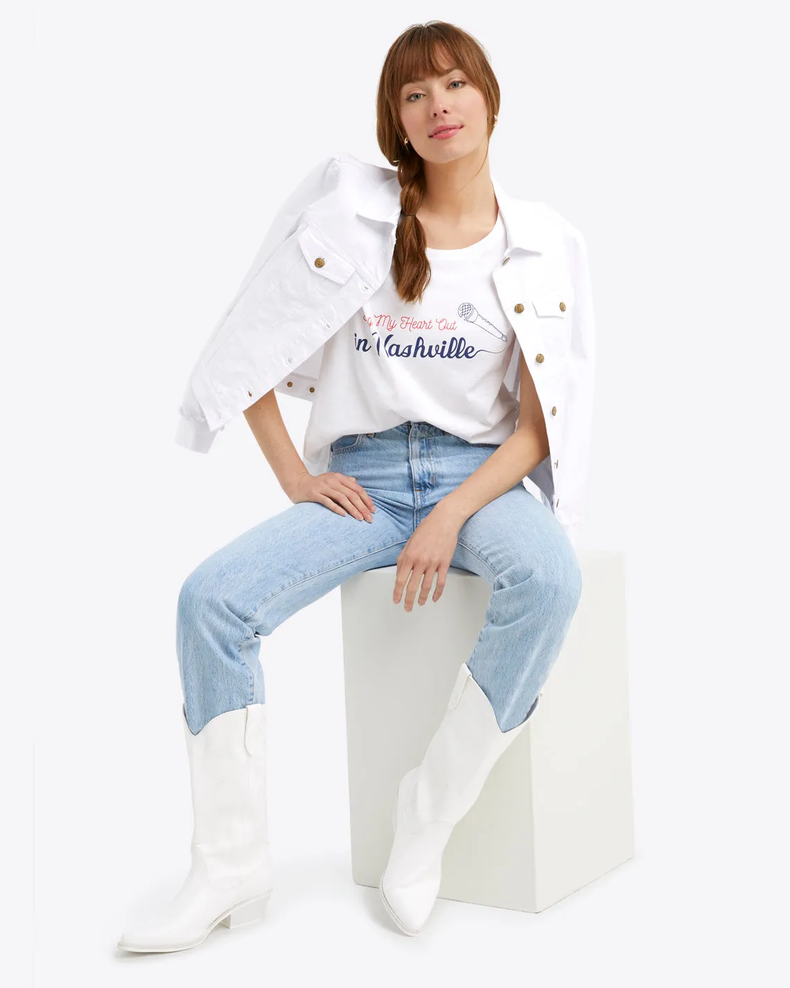 Sang My Heart Out in Nashville T-Shirt sold by Draper James