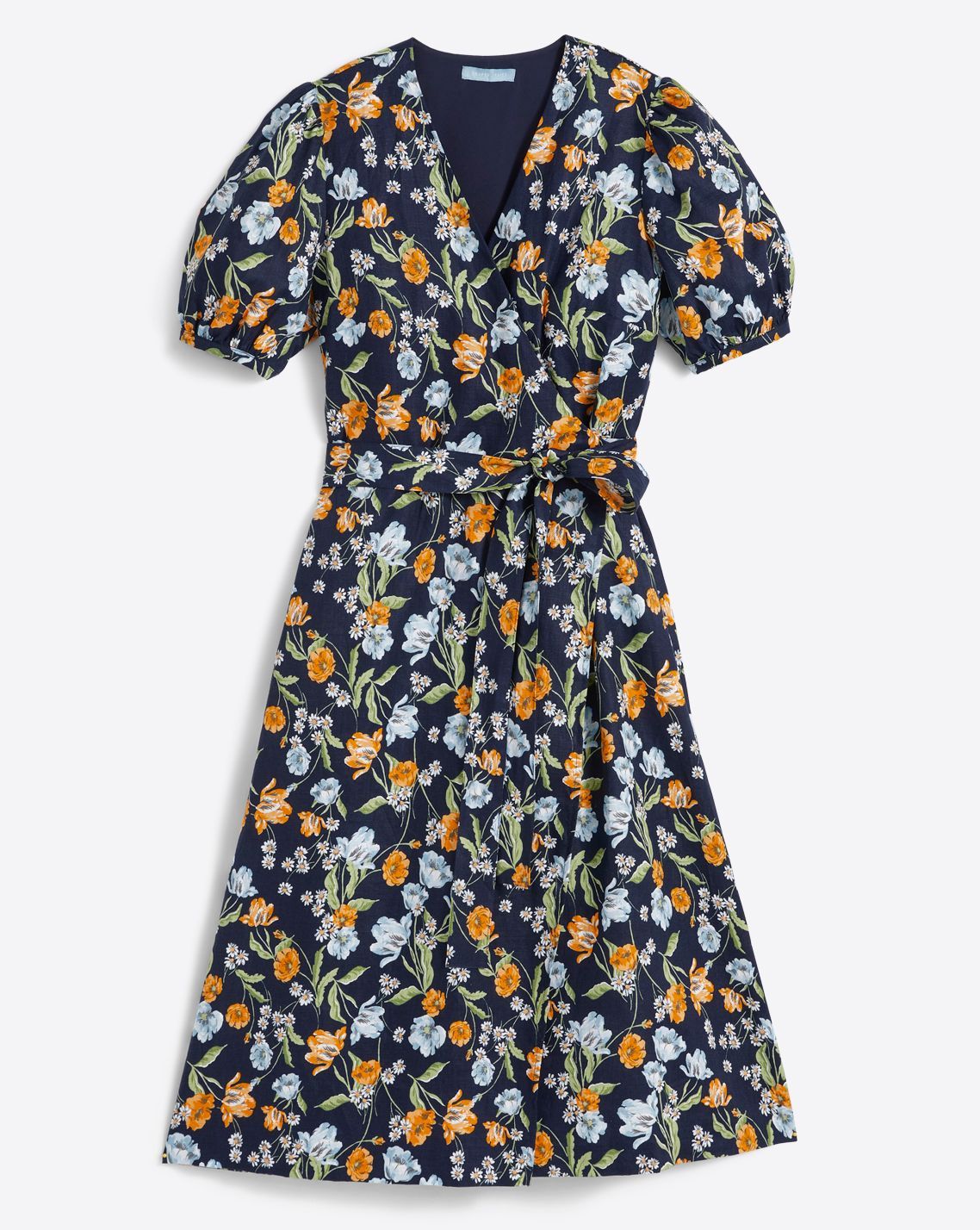 Miranda Wrap Dress in Spring Blooms sold by Draper James product image thumbnail 2