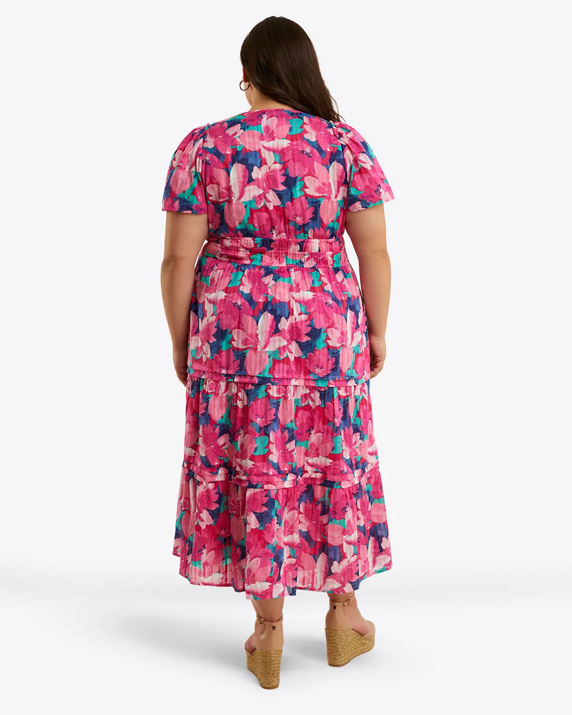 Hollie Midi Dress in Shadow Stripe sold by Draper James product image thumbnail 4