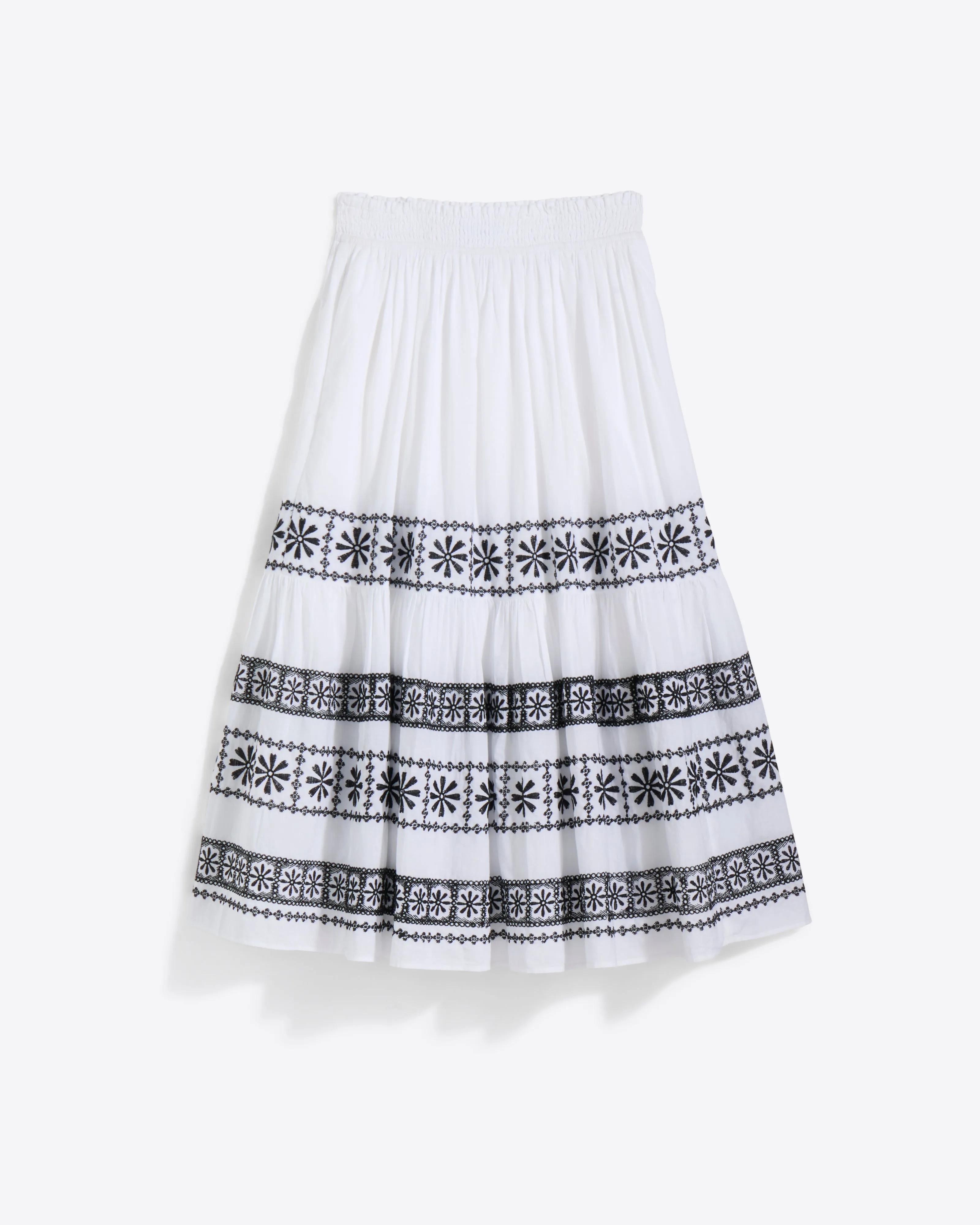 Midi Skirt in Embroidered Cotton sold by Draper James product image thumbnail 3