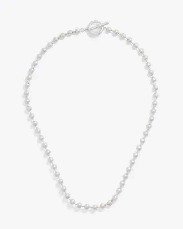 Silver Bead Toggle Necklace sold by Draper James