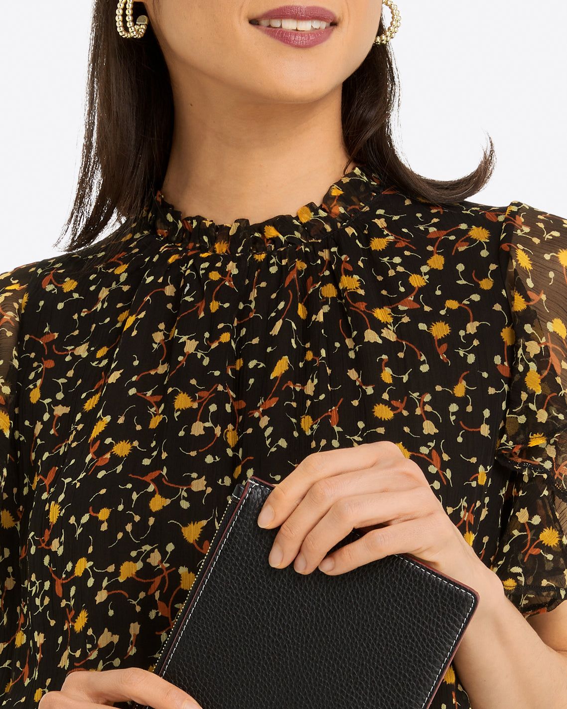 Kacey Faux Wrap in Flower Confetti sold by Draper James product image thumbnail 4