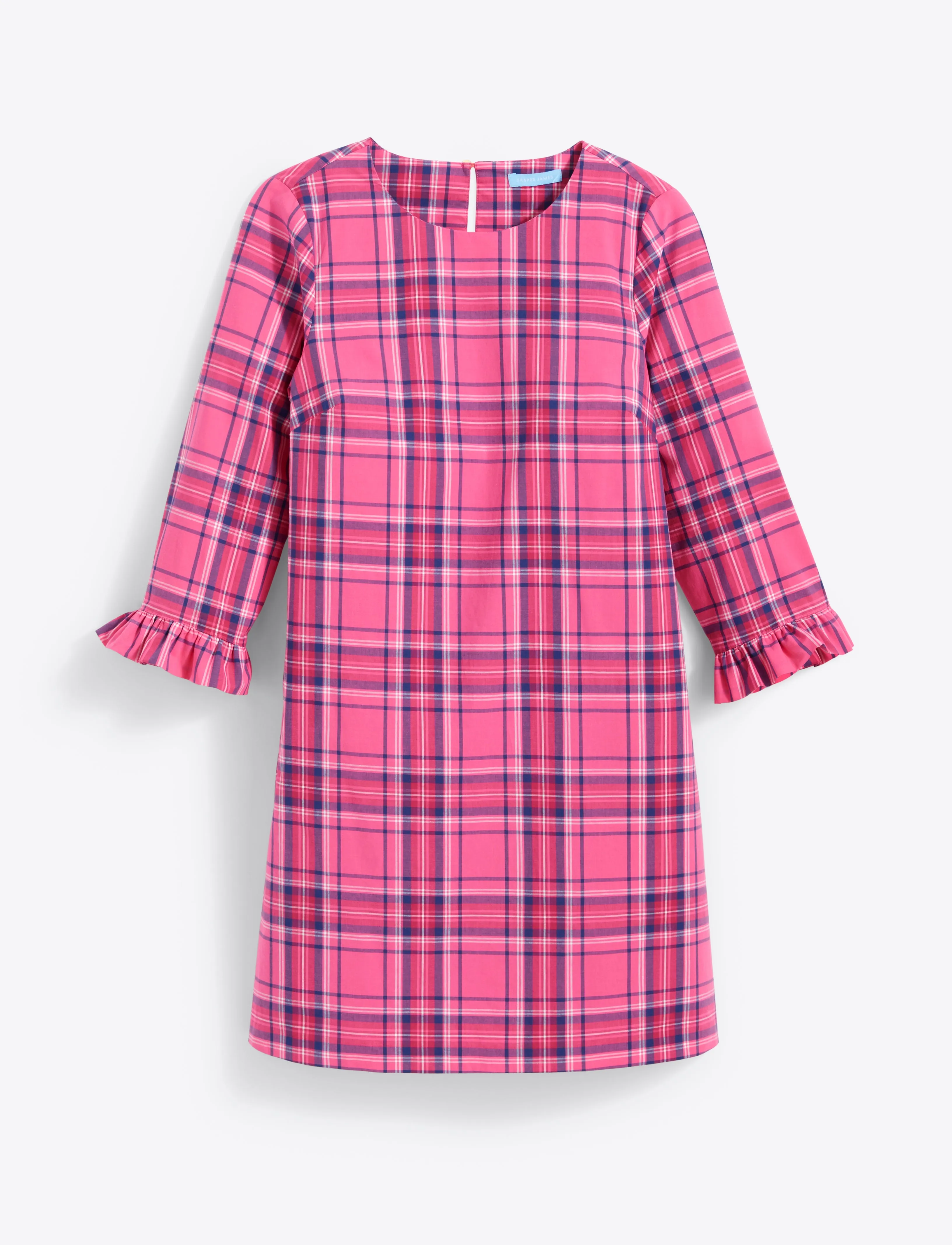 Jessie Shift Dress in Pink Angie Plaid sold by Draper James product image thumbnail 2