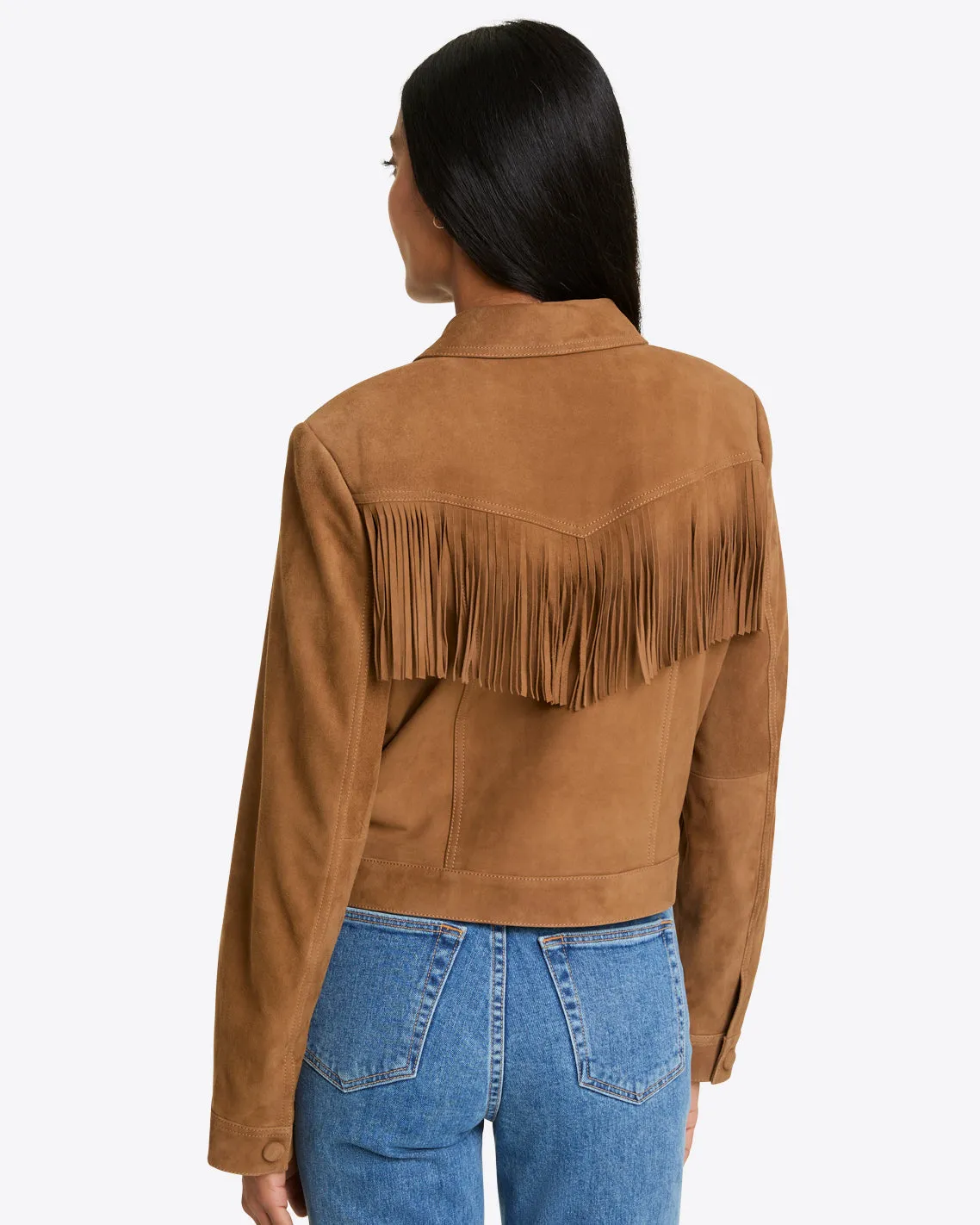 Cropped Suede Jacket sold by Draper James product image thumbnail 2