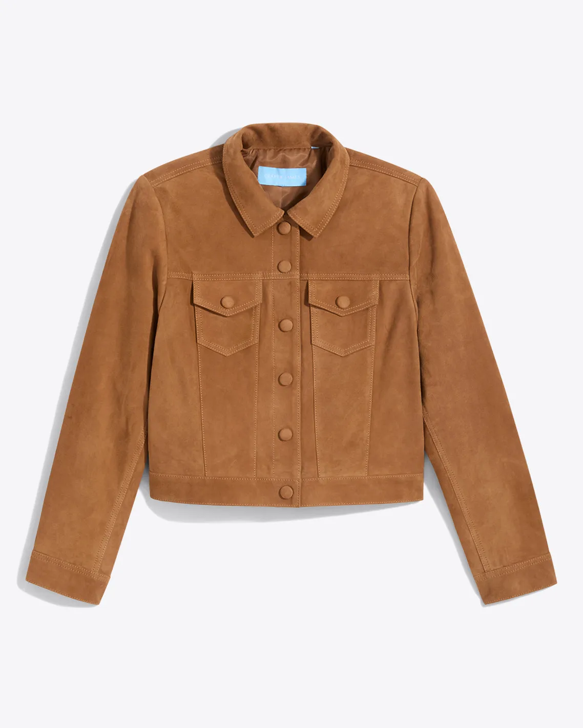 Cropped Suede Jacket sold by Draper James product image thumbnail 3