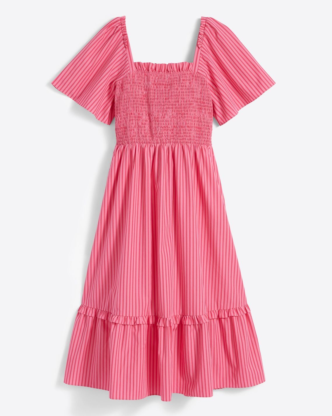 Deana Smocked Dress in Pink Stripe sold by Draper James product image thumbnail 2