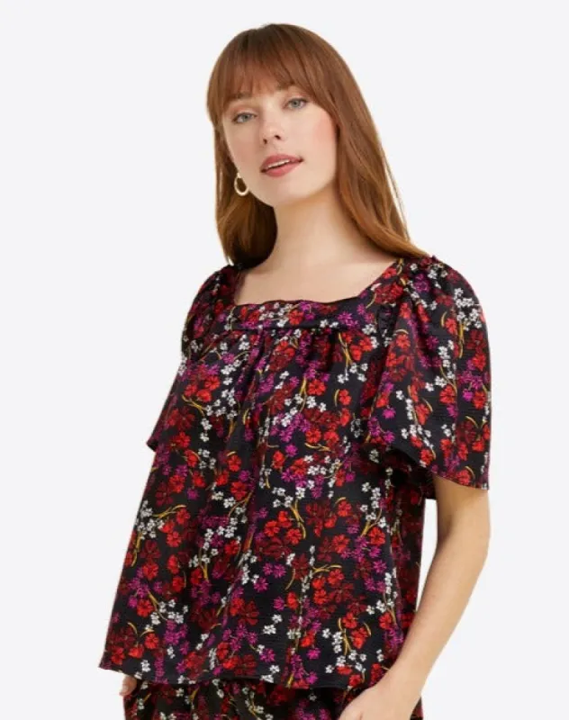 Maren Top in Ribbon Flower sold by Draper James