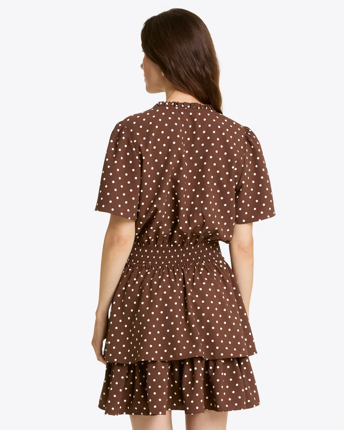 Alana Tiered Dress in Matte Satin sold by Draper James product image thumbnail 2