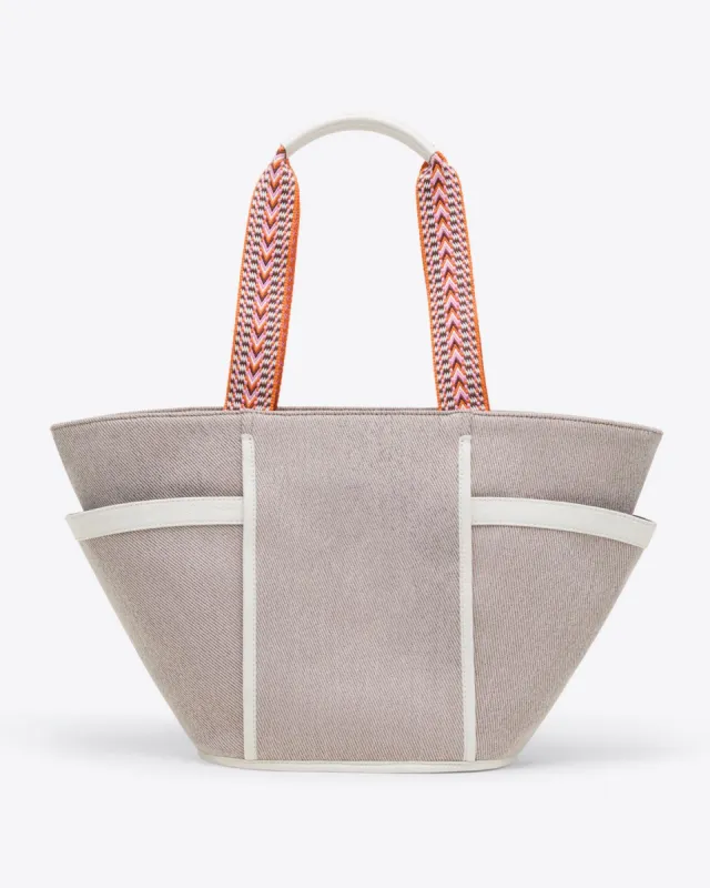 Tapered Twill Tote in Natural sold by Draper James