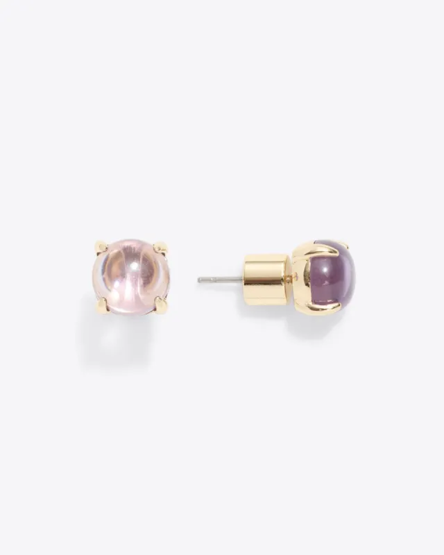 Jelly Cabochon Studs in Lavender sold by Draper James