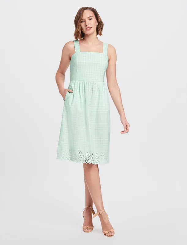 Embroidered Gingham Dress sold by Draper James