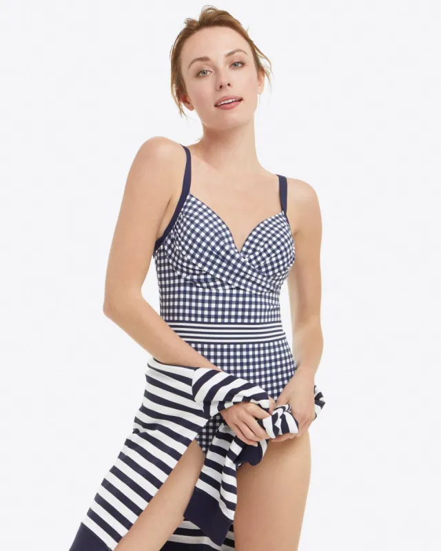 Draped One Piece Swimsuit sold by Draper James