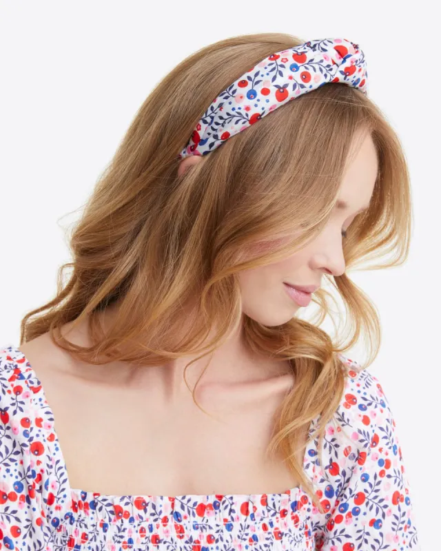 Knot Headband in Berry Print sold by Draper James