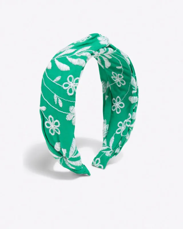 Twist Headband in Embroidered Floral sold by Draper James