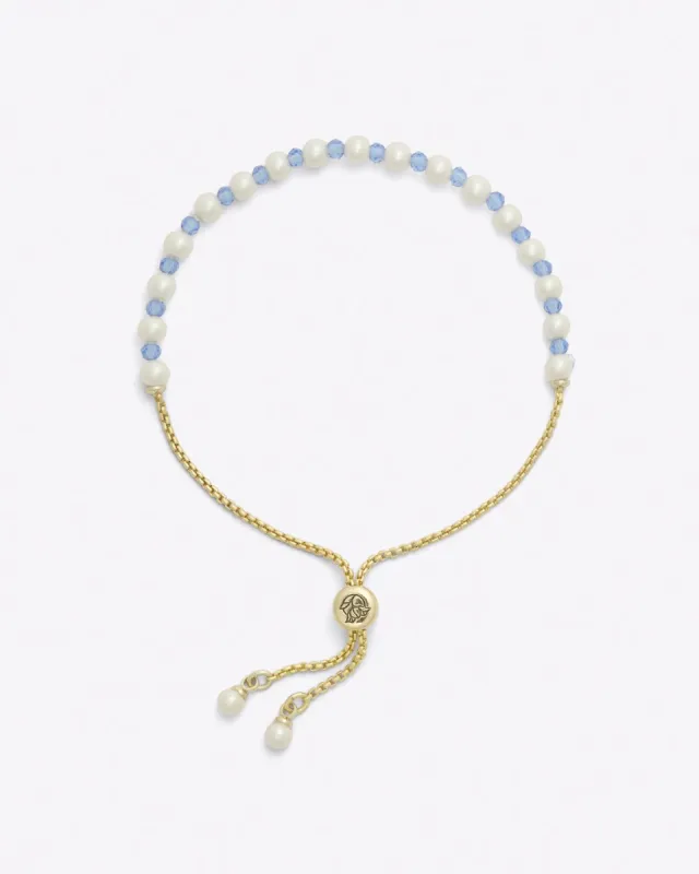 Gemstone Adjustable Bracelet in Blue sold by Draper James