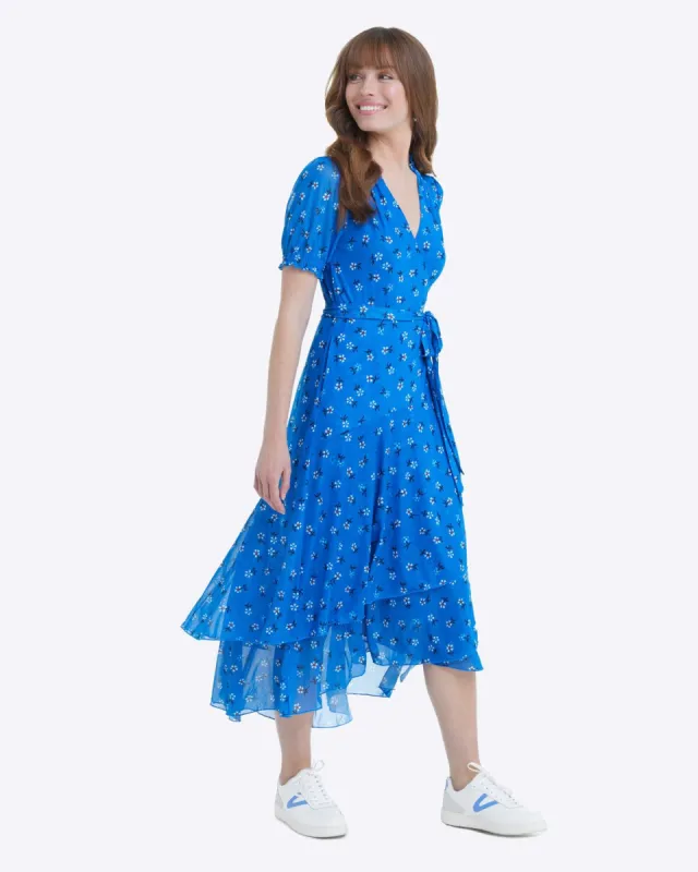 Naomi Wrap Dress in Daisy sold by Draper James