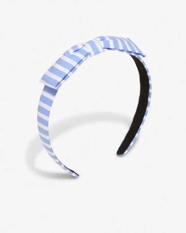 Bow Headband in Blue Stripe sold by Draper James
