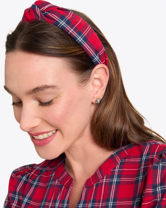 Knot Headband in Angie Plaid sold by Draper James