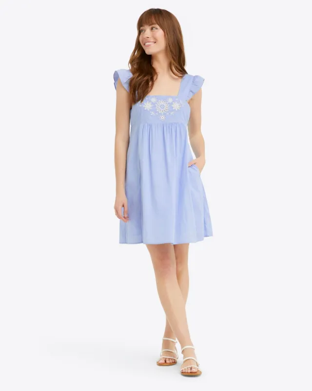 Maddie Embroidered Babydoll Dress sold by Draper James