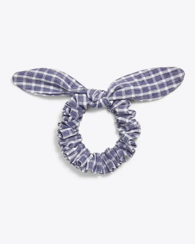 Bow Scrunchie in Gingham Seersucker sold by Draper James