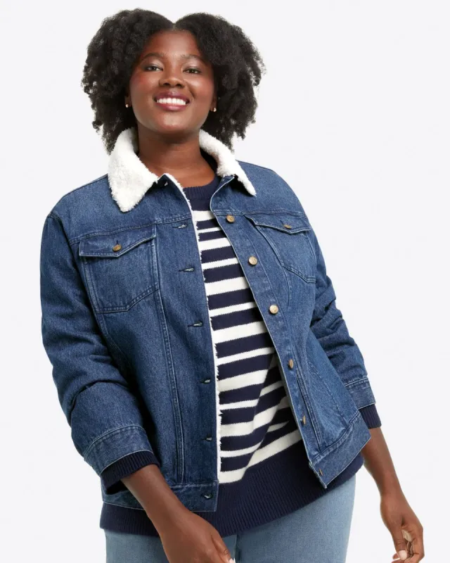 Shearling Denim Jacket sold by Draper James