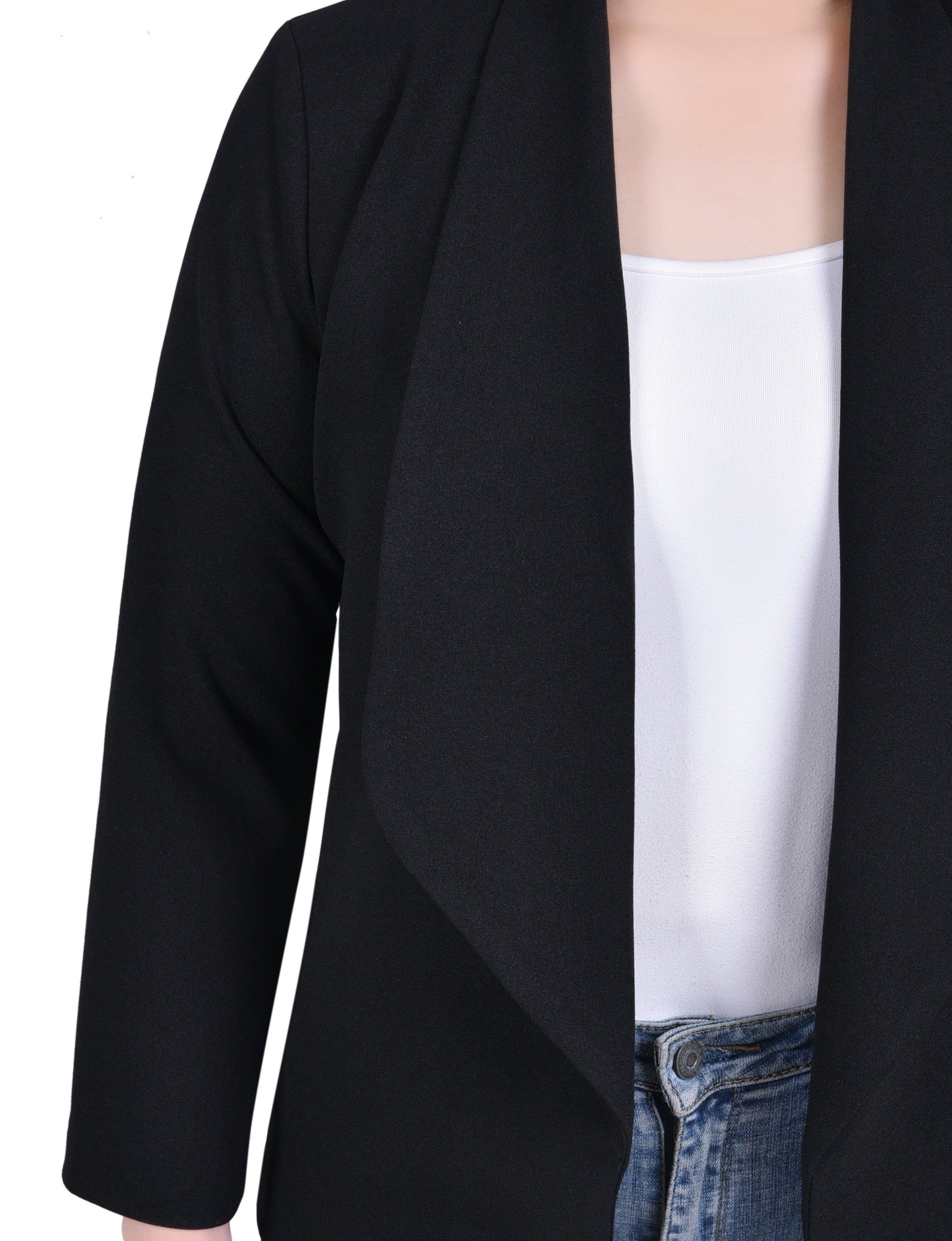 NY Collection Long Sleeve Ponte Jacket sold by Dress Barn product image thumbnail 3