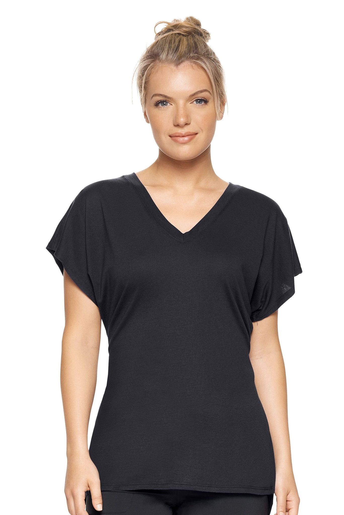 MoCA Plant Based Cinch Back Tie Tunic Shirt sold by Dress Barn