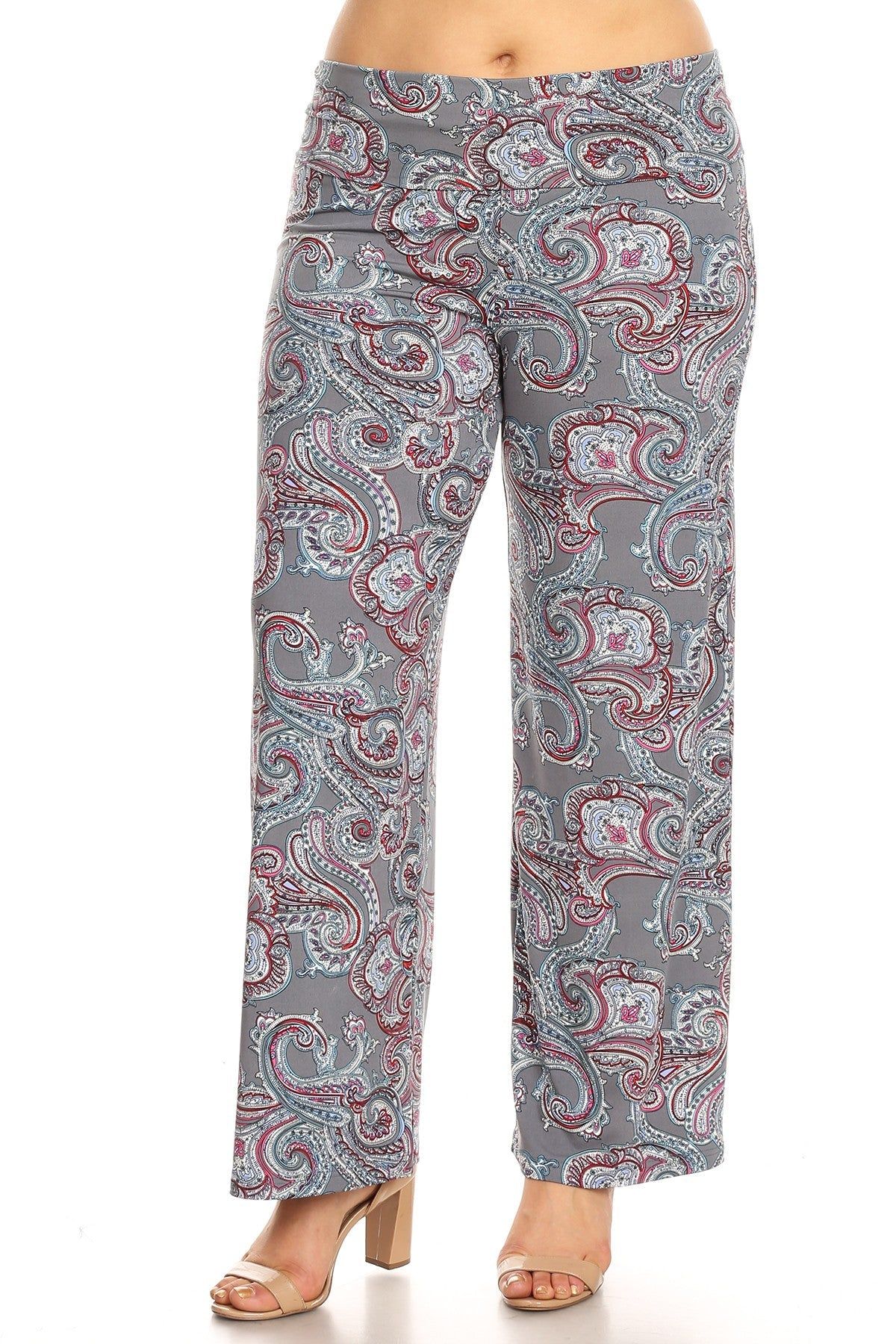 Paisley Printed Palazzo Pants - Plus sold by Dress Barn product image thumbnail 5
